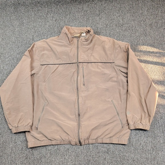 Ruff Hewn Vintage Gorpcore Windbreaker Jacket Large Tan Cotton Blend Utility — photo 2